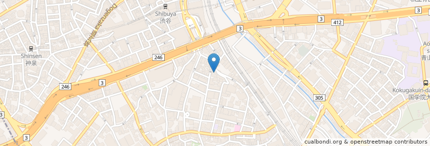 Mapa de ubicacion de 和泉鮨 en ژاپن, 東京都, 渋谷区.