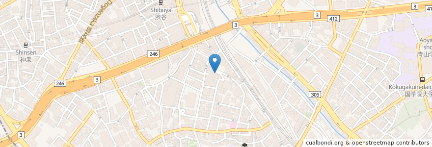 Mapa de ubicacion de 咲La Dinning en 日本, 東京都, 渋谷区.