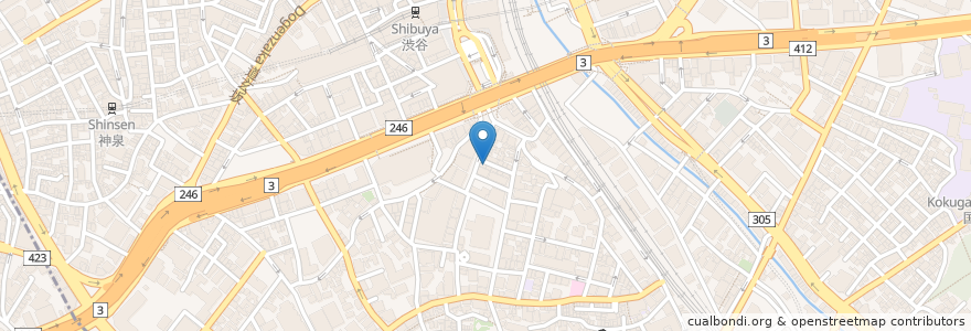 Mapa de ubicacion de NALU en ژاپن, 東京都, 渋谷区.