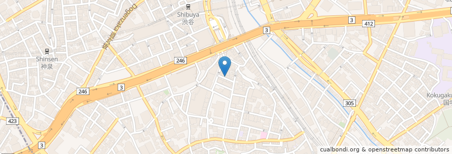 Mapa de ubicacion de TIOTIO en Japan, 東京都, 渋谷区.