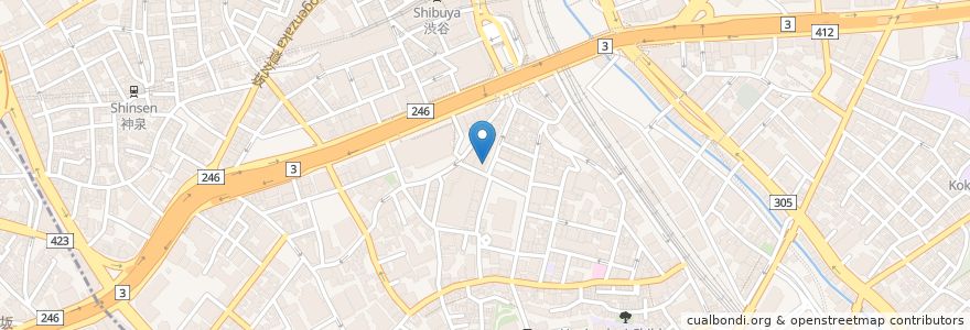 Mapa de ubicacion de TOMMY'S ROOM en 日本, 東京都, 渋谷区.
