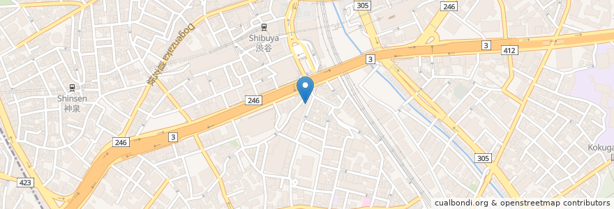 Mapa de ubicacion de belmare en Jepun, 東京都, 渋谷区.
