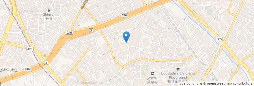 Mapa de ubicacion de 押田レディースクリニック en Japão, Tóquio, 渋谷区.