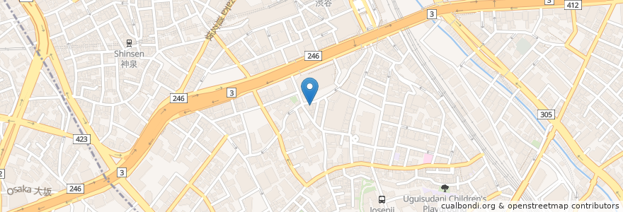 Mapa de ubicacion de 東洋医学研究所付属 クリニック en 日本, 东京都/東京都, 渋谷区.