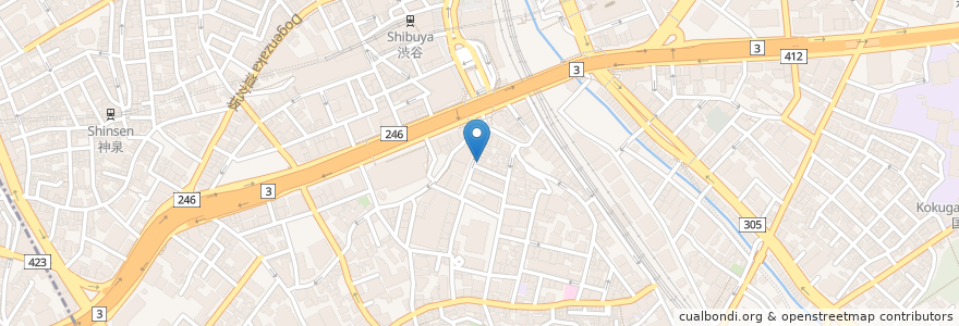 Mapa de ubicacion de 桜ん坊 en Japonya, 東京都, 渋谷区.
