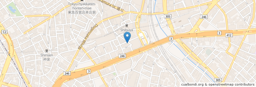 Mapa de ubicacion de きざみ en Japón, Tokio, Shibuya.