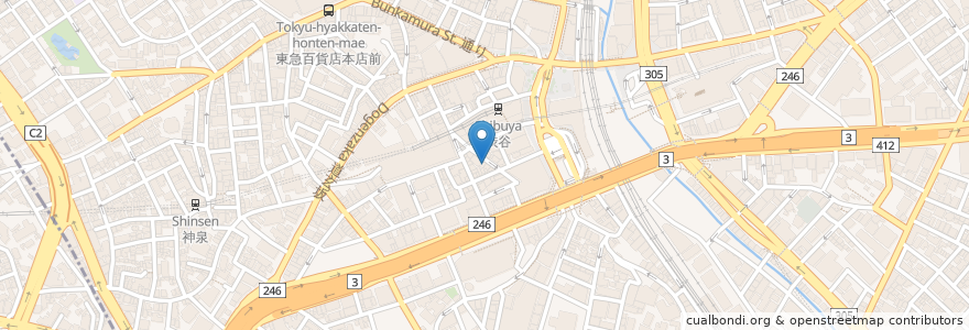 Mapa de ubicacion de むつ湊 en Japan, Tokyo, Shibuya.