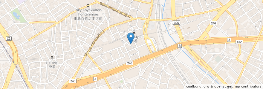 Mapa de ubicacion de もへい en Japan, Tokio, 渋谷区.