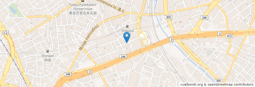 Mapa de ubicacion de 渋谷 bar FIVE en 일본, 도쿄도, 시부야구.
