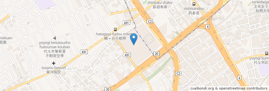 Mapa de ubicacion de 新国立劇場 en ژاپن, 東京都, 渋谷区.