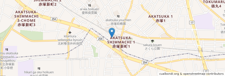 Mapa de ubicacion de はなの舞 en Japan, Tokio, 練馬区.
