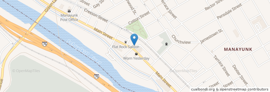 Mapa de ubicacion de Couch Tomato Cafe en 美利坚合众国/美利堅合眾國, 宾夕法尼亚 / 賓夕法尼亞州, Philadelphia County, 費城.