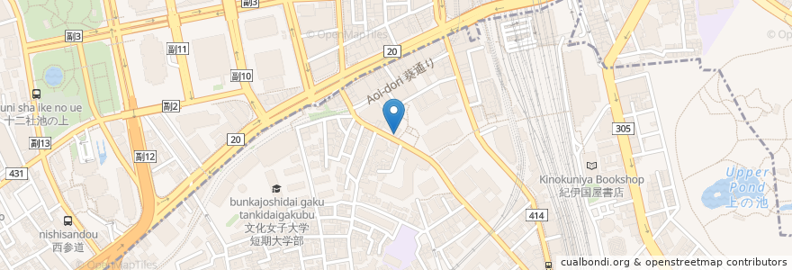 Mapa de ubicacion de カフェ・ド・クリエ en Japon, Tokyo, Shinjuku, 渋谷区.
