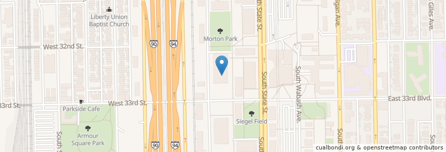 Mapa de ubicacion de The BOG en Amerika Syarikat, Illinois, Chicago.