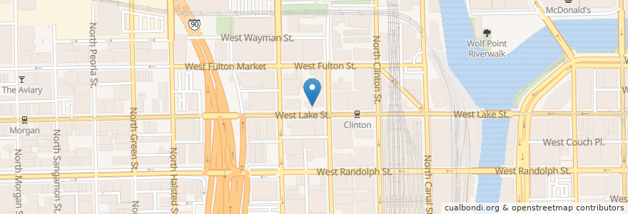 Mapa de ubicacion de Jimmy John's en Estados Unidos Da América, Illinois, Chicago.