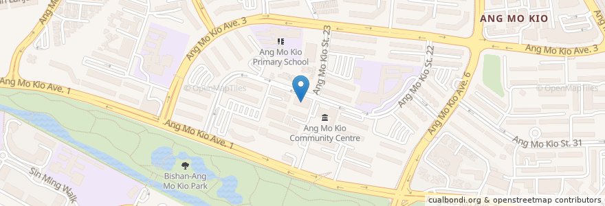 Mapa de ubicacion de Kebun Baru Food Centre en Сингапур, Central.