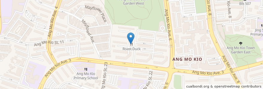 Mapa de ubicacion de Roast.Duck en シンガポール, Central.