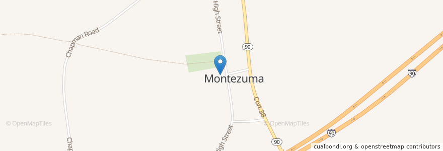 Mapa de ubicacion de Montezuma Fire District en Verenigde Staten, New York, Cayuga County, Town Of Montezuma.