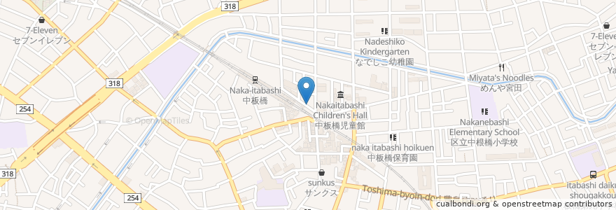 Mapa de ubicacion de ドトールコーヒーショップ en Japón, Tokio, Itabashi.