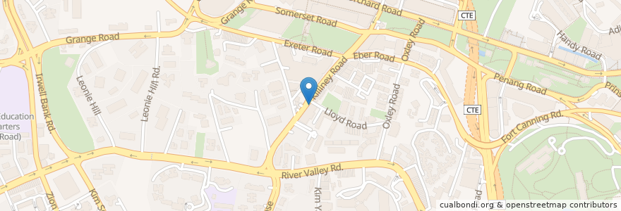 Mapa de ubicacion de Watsons @ Killiney en シンガポール, Central.