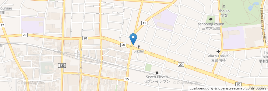 Mapa de ubicacion de royal host en Japão, Tóquio, 府中市.