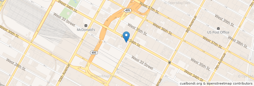 Mapa de ubicacion de Golden City en 美利坚合众国/美利堅合眾國, 纽约州 / 紐約州, 纽约, 纽约县, Manhattan, Manhattan Community Board 4.