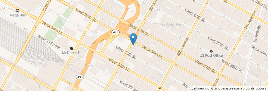 Mapa de ubicacion de Sushi Star en États-Unis D'Amérique, New York, New York, New York County, Manhattan, Manhattan Community Board 4.