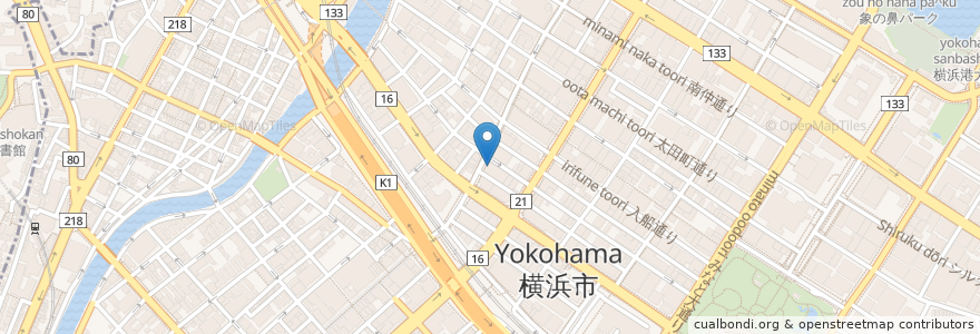 Mapa de ubicacion de りそな銀行 en Jepun, 神奈川県, 横浜市, 中区.