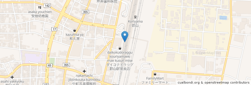 Mapa de ubicacion de McDonald's en Japan, Fukushima Prefecture, Koriyama.