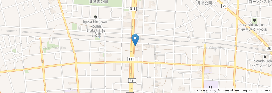 Mapa de ubicacion de りそな銀行 en Japonya, 東京都, 杉並区.