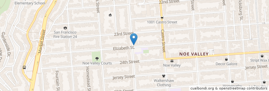 Mapa de ubicacion de Pixie Hall Studios en United States, California, San Francisco City And County, San Francisco.