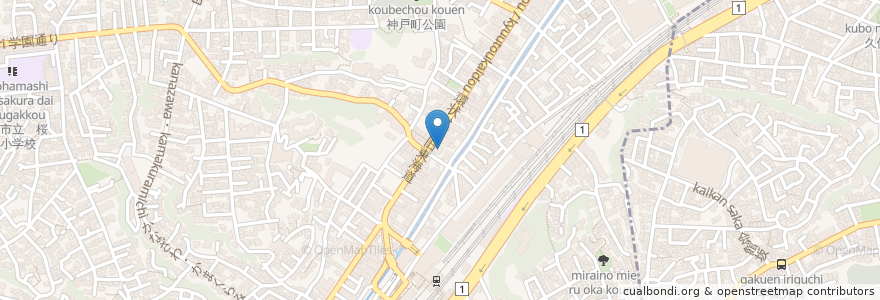 Mapa de ubicacion de 神奈川県警察交通反則通告センター en Japonya, 神奈川県, 横浜市, 保土ヶ谷区.