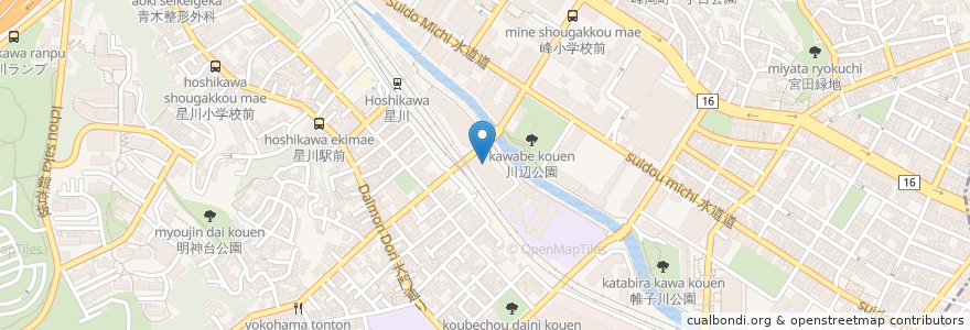 Mapa de ubicacion de 保土ヶ谷公会堂 en 일본, 가나가와현, 요코하마시, 保土ヶ谷区.