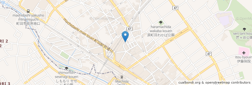Mapa de ubicacion de 宮越屋珈琲 en 日本, 东京都/東京都, 町田市.