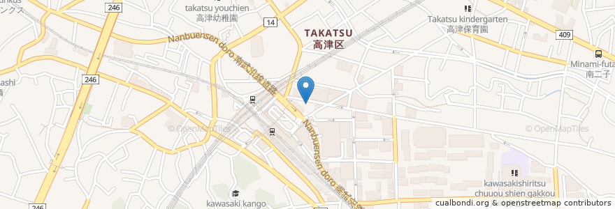 Mapa de ubicacion de DOUTOR en Japan, Kanagawa Prefecture, Kawasaki, Takatsu Ward.
