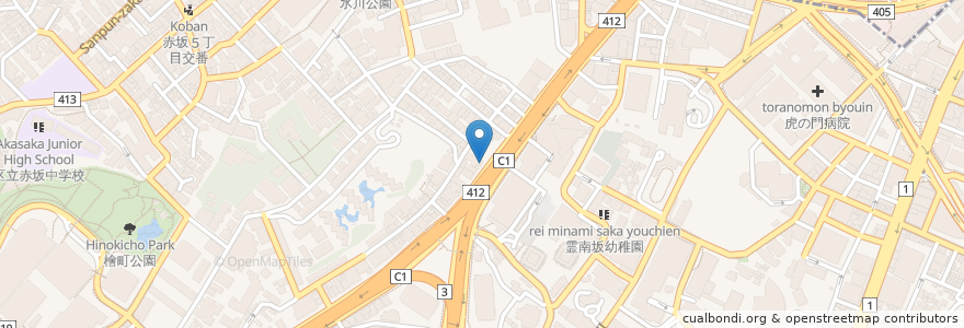 Mapa de ubicacion de スワガット en اليابان, 東京都, 港区.