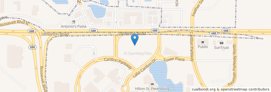Mapa de ubicacion de St. Anthony's Outpatient Center en Estados Unidos Da América, Flórida, Pinellas County, St. Petersburg.