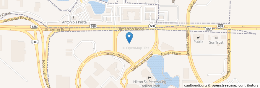 Mapa de ubicacion de Nature's Table Cafe en Vereinigte Staaten Von Amerika, Florida, Pinellas County, St. Petersburg.