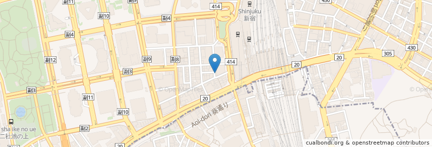 Mapa de ubicacion de 喫茶室ルノアール 新宿西口駅前店 en Япония, Токио, Синдзюку.