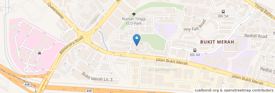 Mapa de ubicacion de ABC Brickworks Food Centre en سنغافورة, Southwest.