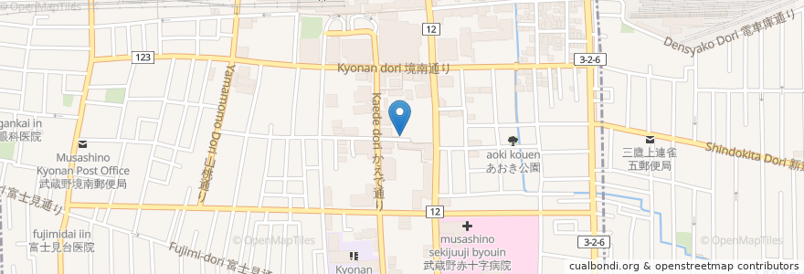 Mapa de ubicacion de 聖徳学園中学・高等学校駐輪場 en Japan, Tokyo.