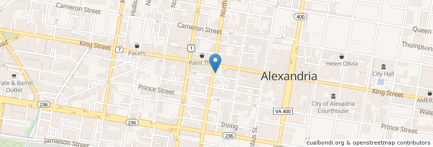 Mapa de ubicacion de Misha's Coffehouse and Roaster en États-Unis D'Amérique, Virginie, Alexandria.
