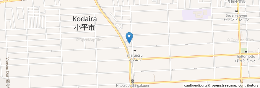Mapa de ubicacion de サンドラッグ en Japonya, 東京都, 小平市.