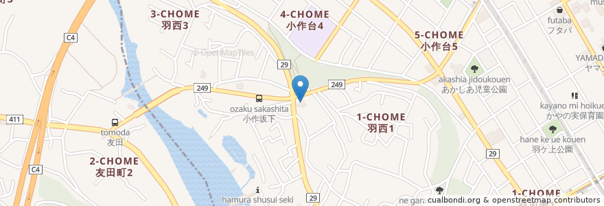 Mapa de ubicacion de キグナス石油 en 日本, 東京都, 羽村市.