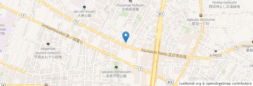 Mapa de ubicacion de スエヒロ館 en Japan, Tokyo, Suginami.