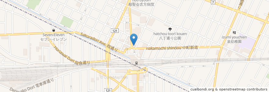 Mapa de ubicacion de ドトールコーヒーショップ en 日本, 東京都, 武蔵野市.
