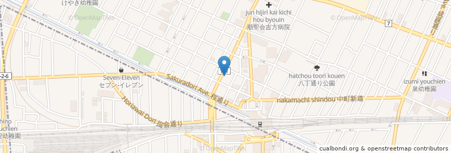 Mapa de ubicacion de こはら眼科 en Japão, Tóquio, 武蔵野市.
