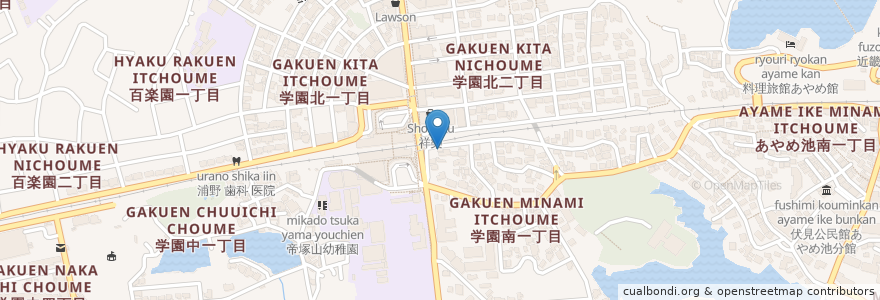 Mapa de ubicacion de 辻本小児科医院 en 日本, 奈良県/奈良縣, 奈良市.