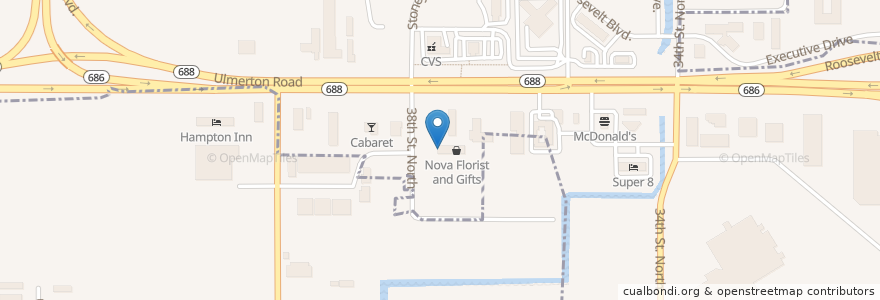 Mapa de ubicacion de Beacon of Hope Ministries en Соединённые Штаты Америки, Флорида, Pinellas County, Pinellas Park.