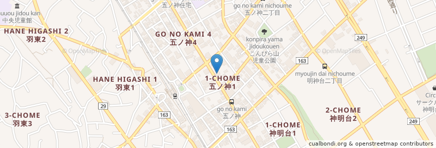 Mapa de ubicacion de Kentucky Fried Chicken en Japan, Tokyo, Hamura.
